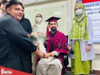KMU Scholar Dr. Waheed Iqbal Awarded PhD in Pharmacology.