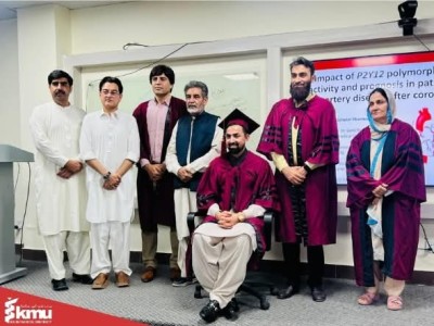 KMU Scholar Dr. Waheed Iqbal Awarded PhD in Pharmacology.